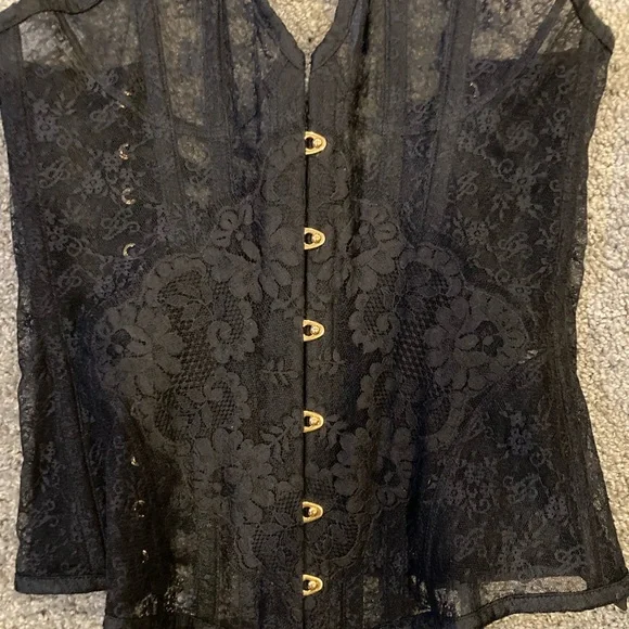 Agent Provocateur Black Lace Corset - Picture 2 of 9